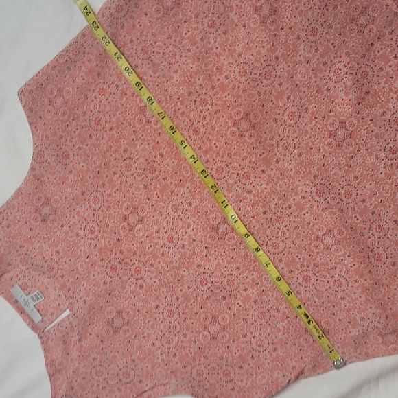 Fever coral peach sleeveles top sz XL - Picture 8 of 11